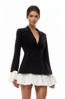 Clementine Color Block Mini Blazer Dress - Aura Muse
