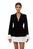 Clementine Color Block Mini Blazer Dress - Aura Muse