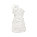 Colette White Floral Off - Shoulder Mini Dress - Aura Muse