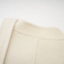 Coralie white wool fur bowknot coat - Aura Muse