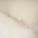 Coralie white wool fur bowknot coat - Aura Muse