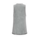 Dahlia blue crystal sleeveless denim mini dress - Aura Muse