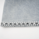 Dahlia blue crystal sleeveless denim mini dress - Aura Muse