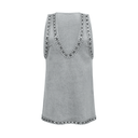 Dahlia blue crystal sleeveless denim mini dress - Aura Muse