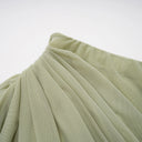 Dalia Green One Shoulder Top & Skirt Set - Aura Muse