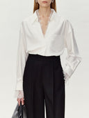 Dana Lace V Neck Shirt - Aura Muse