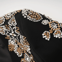 Daphne black embellished jacket & trousers matching set - Aura Muse