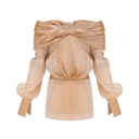 Desdemona gold crystal - embellished panelled mini dress - Aura Muse