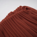 Désirée Brown Shirred-effect Draped Maxi Dress - Aura Muse
