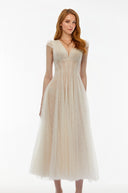 Donatella Cream White Floral Lace Pleated Maxi Dress - Aura Muse