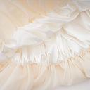 Edith Cream White Draped Tulle Maxi Dress - Aura Muse