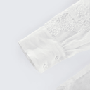 Edith lace - embroidered cut - out shirt - Aura Muse