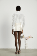 Edith lace - embroidered cut - out shirt - Aura Muse