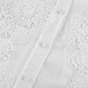 Edith lace - embroidered cut - out shirt - Aura Muse