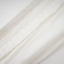 Eilish White Pleated Scarf - Collar Shirt - Aura Muse