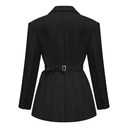 Eleanor Black Double Breasted Blazer Mini Dress - Aura Muse