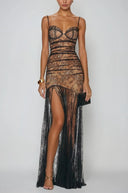 Èlia Spaghetti Lace Maxi Dress - Aura Muse