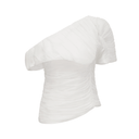 Elodie creased top & trousers matching set in White - Aura Muse