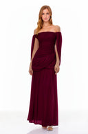 Elysia Pink Cross Front Ruched Maxi Dress - Aura Muse