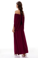 Elysia Red Cross Front Ruched Maxi Dress - Aura Muse