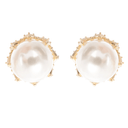Ember faux - pearl stud earrings - Aura Muse