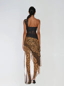 Estuary One Shoulder Lace Leopard Maxi Dress - Aura Muse