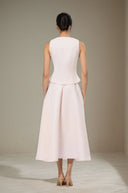 Evangeline Pink Embellished Top & Skirt Set - Aura Muse