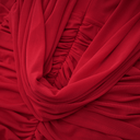 Fernande Red Asymmetrical Draped Maxi Gown - Aura Muse