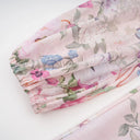 Francette light - pink floral - print mini dress - Aura Muse