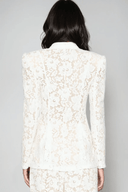 Genevieve Floral Lace Pants Set in White - Aura Muse