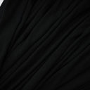 Geraldine Black Deep V-Neck Draped Jumpsuit - Aura Muse