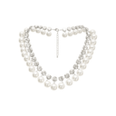 Giselle Pearl Embellished Layered Necklace - Aura Muse