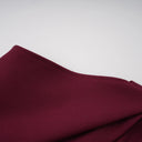 Hilary Burgundy Asymmetrical Cape Maxi Dress - Aura Muse
