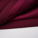 Hilary Burgundy Asymmetrical Cape Maxi Dress - Aura Muse