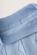 Hvítdís Blue Beaded Blouse & Skirt Set - Aura Muse