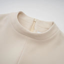 Irina Cream - White Fitted Mini Dress - Aura Muse