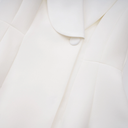 Iris White Shawl Lapel Mini Dress - Aura Muse