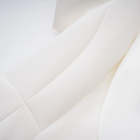 Iris White Shawl Lapel Mini Dress - Aura Muse