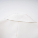 Iris White Shawl Lapel Mini Dress - Aura Muse