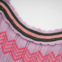 Janelle contrast - color knitted midi dress - Aura Muse