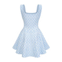 Juliette patterned-jacquard sleeveless mini dress - Aura Muse