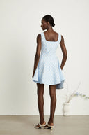 Juliette patterned-jacquard sleeveless mini dress - Aura Muse