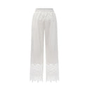 Kamila lace - trim cut - out cropped top & trousers matching set - Aura Muse