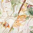 Laurence Lace Floral Embroidered Midi Dress - Aura Muse