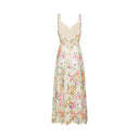 Laurence Lace Floral Embroidered Midi Dress - Aura Muse
