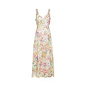 Laurence Lace Floral Embroidered Midi Dress - Aura Muse