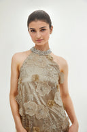 Lavinia embellished floral mini dress - Aura Muse