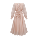 Lavinia faux - floral embellished midi dress - Aura Muse