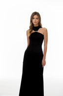 Lemaire Black Halterneck Maxi Dress - Aura Muse