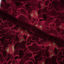 Lorraine Red Floral Embroidered Midi Dress - Aura Muse